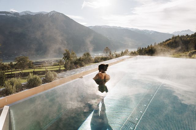 Infinity Pool im ASTER Boutique Hotel in F&uuml;genberg
