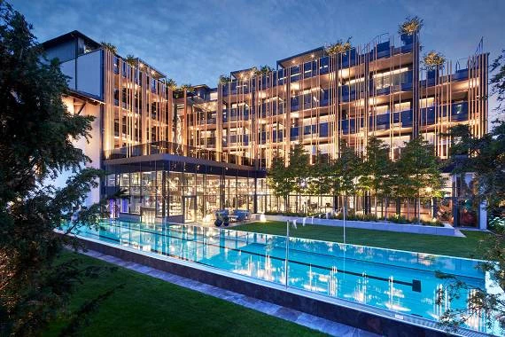 Außenaufnahme vom Wellness- & Sporthotel Jagdhof in Röhrnbach (Bayern)