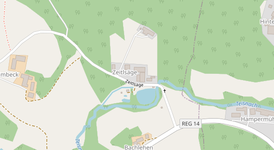 Wellnesshotel auf Satellitenbild