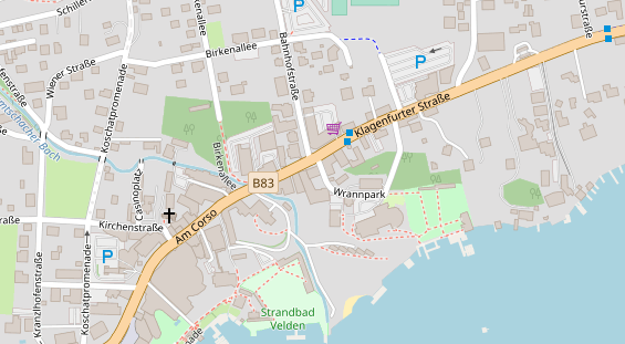 Wellnesshotel auf Satellitenbild