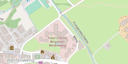 Wellnesshotel auf Satellitenbild