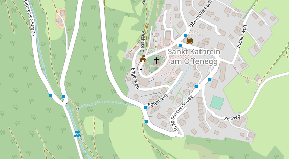 Wellnesshotel auf Satellitenbild