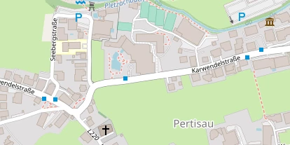 Wellnesshotel auf Satellitenbild