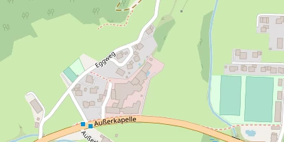 Wellnesshotel auf Satellitenbild
