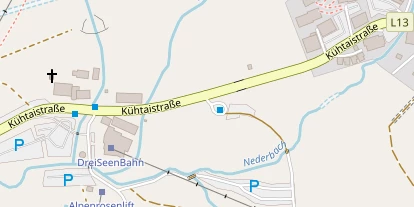 Wellnesshotel auf Satellitenbild