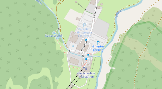 Wellnesshotel auf Satellitenbild