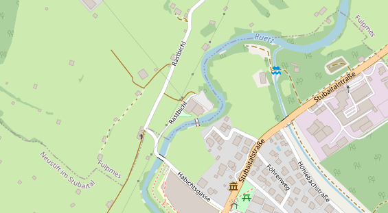 Wellnesshotel auf Satellitenbild