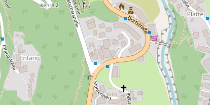 Wellnesshotel auf Satellitenbild