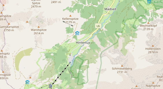 Wellnesshotel auf Karte