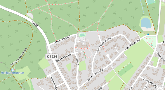 Wellnesshotel auf Satellitenbild