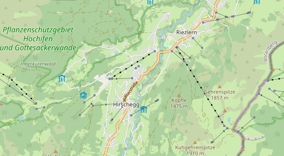 Wellnesshotel auf Karte