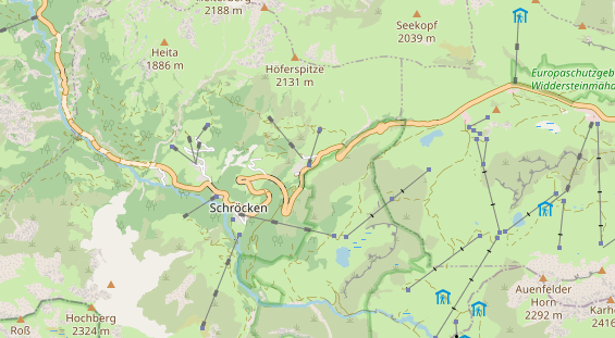 Wellnesshotel auf Karte