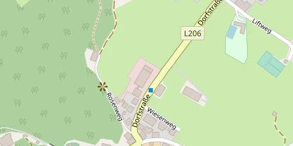 Wellnesshotel auf Satellitenbild