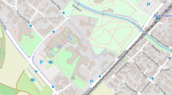 Wellnesshotel auf Satellitenbild
