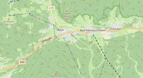 Wellnesshotel auf Karte