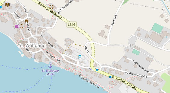 Wellnesshotel auf Satellitenbild