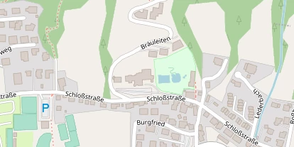 Wellnesshotel auf Satellitenbild