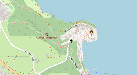 Wellnesshotel auf Satellitenbild