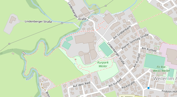 Wellnesshotel auf Satellitenbild