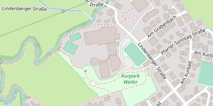Wellnesshotel auf Satellitenbild