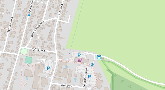 Wellnesshotel auf Satellitenbild