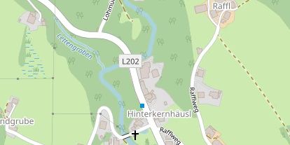 Wellnesshotel auf Satellitenbild