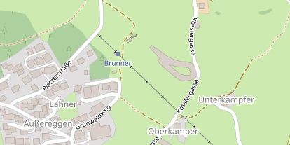 Wellnesshotel auf Satellitenbild