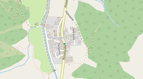 Wellnesshotel auf Satellitenbild