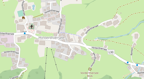 Wellnesshotel auf Satellitenbild