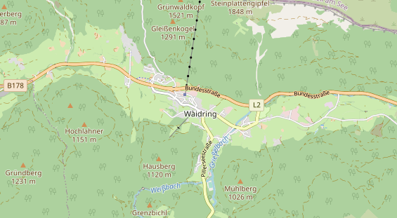 Wellnesshotel auf Karte