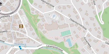 Wellnesshotel auf Satellitenbild