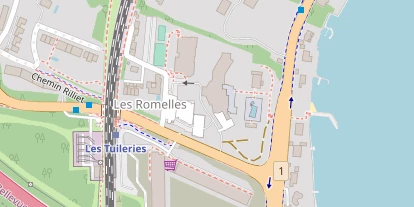 Wellnesshotel auf Satellitenbild