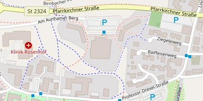 Wellnesshotel auf Satellitenbild