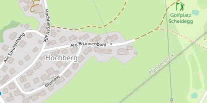 Wellnesshotel auf Satellitenbild