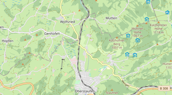 Wellnesshotel auf Karte