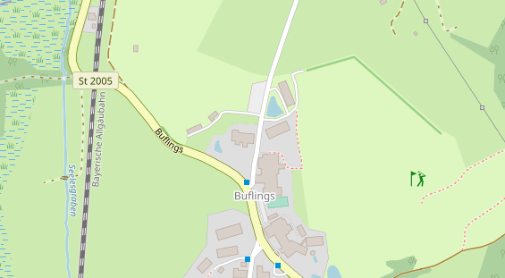 Wellnesshotel auf Satellitenbild