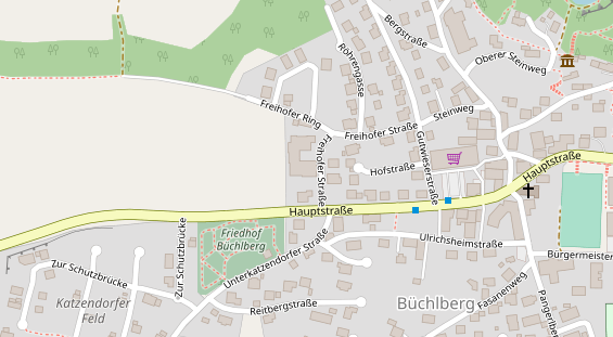 Wellnesshotel auf Satellitenbild