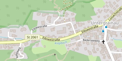 Wellnesshotel auf Satellitenbild