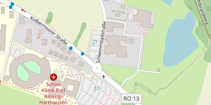 Wellnesshotel auf Satellitenbild