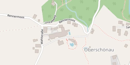 Wellnesshotel auf Satellitenbild