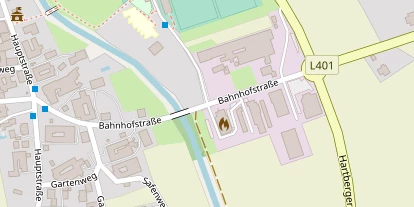Wellnesshotel auf Satellitenbild