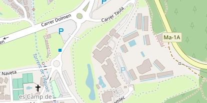 Wellnesshotel auf Satellitenbild