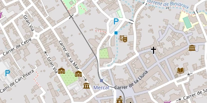 Wellnesshotel auf Satellitenbild