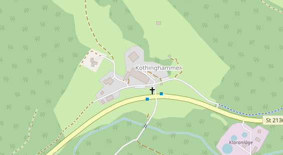 Wellnesshotel auf Satellitenbild