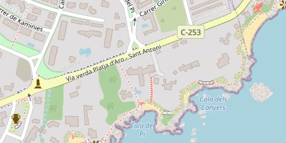 Wellnesshotel auf Satellitenbild