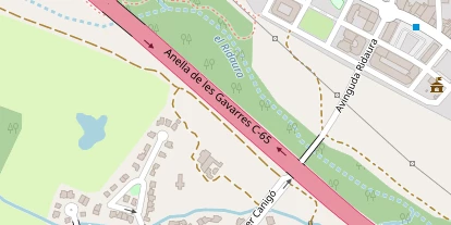 Wellnesshotel auf Satellitenbild