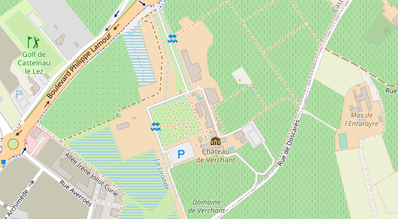 Wellnesshotel auf Satellitenbild