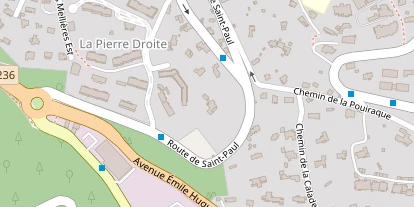 Wellnesshotel auf Satellitenbild