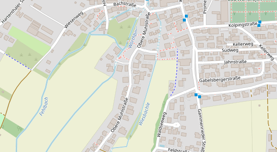 Wellnesshotel auf Satellitenbild