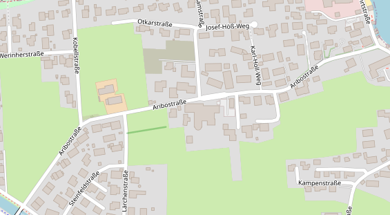 Wellnesshotel auf Satellitenbild